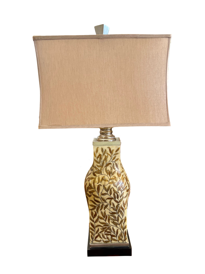Brown Leaf Table Lamp
