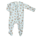 3-6M Baby Ballers Zippered Footie