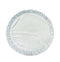 Set of 4 Round Ruffle Velvet Light Blue Placemats