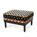 Mackenzie Childs Spindle Cabana Ottoman