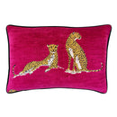 Tabbytha Hot Pink Velvet Down Pillow