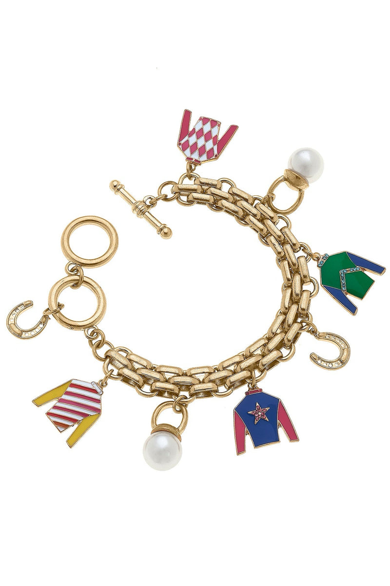 Front Runner Enamel Charm Bracelet