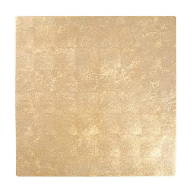 Set of 4 Gold Lacquer Square Placemats