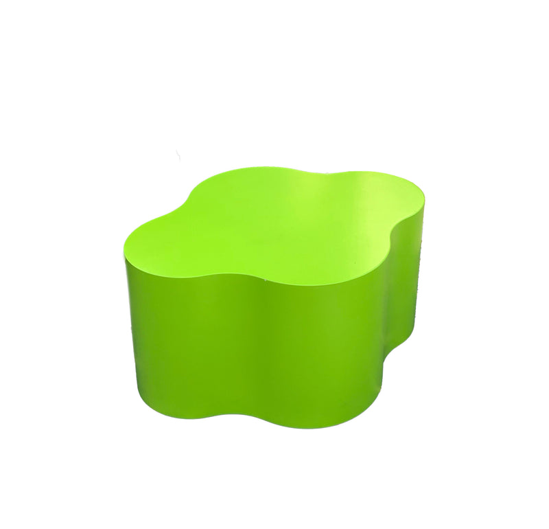 Lime Green Curved Ottoman Table