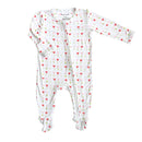 3-6M Growing Love Zippered Footie