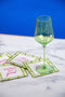 Set of 4 Bamboo Mahjong Cocktail Napkins