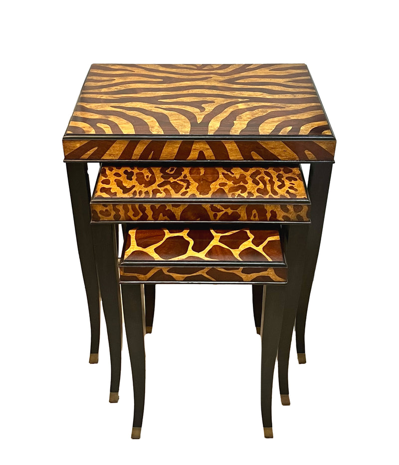 Set of 3 Anilam Print Nesting Tables