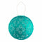 Soji Stella - Brights Geo Palm Turquoise Solar Lantern