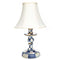 Mackenzie Childs Small Blue Check Lamp