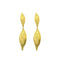 18K GO Double Leaves Earrings