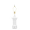 White Pagoda Table Lamp with Accent Shade