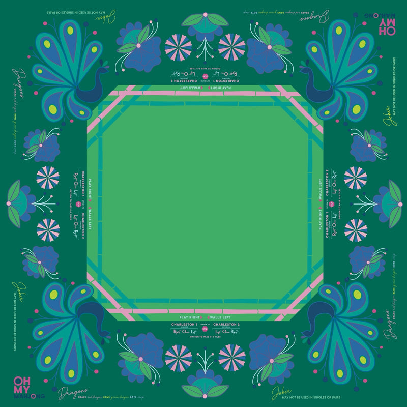 Birdie Green Mahjong Mat