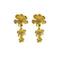 18K GO Flower Drop Earrings